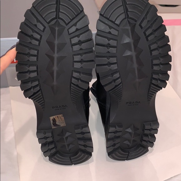 Prada Chunky Combat Lug Sole Boots bootie ankle - Picture 6 of 12